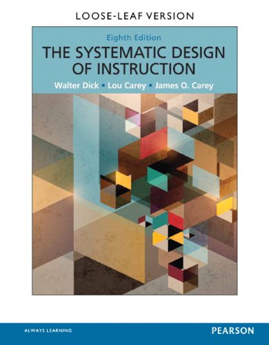 book cover of The Systematic Design of Instruction